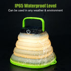 Collapsible Solar Camping Lantern – IP68 Waterproof, USB Rechargeable