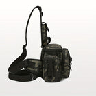 Fishing Backpack Tackle Sling Bag with Rod Holder, Durable Nylon
