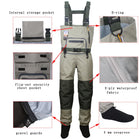Fishing Waders Durable and Comfortable Breathable Stocking Foot Chest Wader Kits  for Men and Women