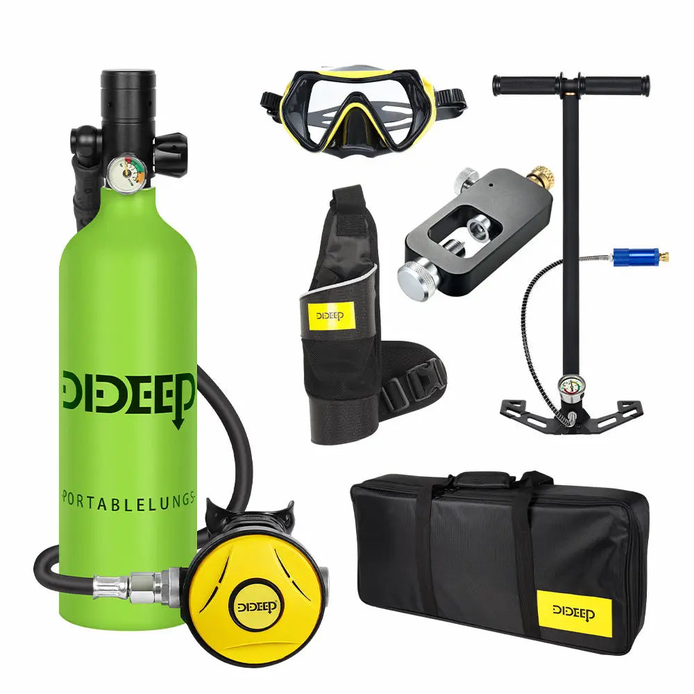 Mini Diving Tank High Pressure Aluminium and Steel Lung Oxygene Cylinder Tank for Scuba Diving