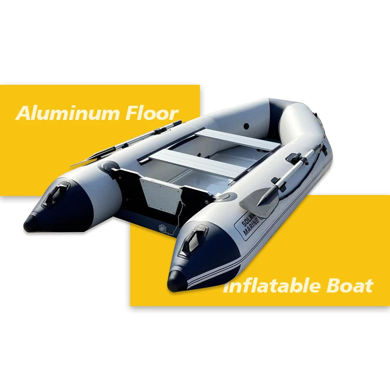 SOLAR MARINE 9.8ft 3 Meters Inflatable Speed Boat Outdoor Fishing Rescue Kayak  With Free Accessories for scuba Diving
