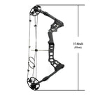 Outdoor Archery Hunting Shooting 20-70 lb Right Hand Black/Camouflage Compound Bow Set Aluminum Alloy with Bow Accessories