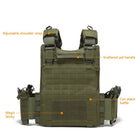 Outdoor training vest multi-functional MOLLE expansion convenient quick release vest waterproof and wear-resistant