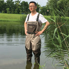 Waterproof Fishing Waders 5 or 3 Layers Men Women Hunting Fishing Wading Pants with Neoprene Socks Waist Chest Fishing Clothes