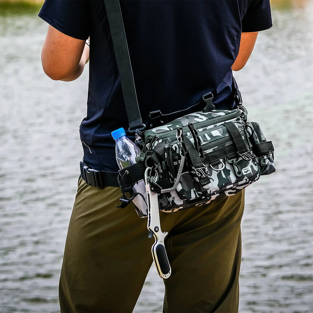 HANDING Large Capacity Multifunction Fishing Backpack Fishing Tackle Waterproof Outdoors Bags for Fishing Lure Box Gear Storage