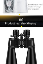 BORWOLF 20-60X70 Binoculars High Magnification  Long Range Zoom 60 Times  Hunting   Astronomical Telescope HD Professiona  Zoom