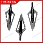 ABUB 100 Grain Archery Heads Broad Head Tips Arrows For Practicing Hunting Crossbow Recurve Bow Compound Bow
