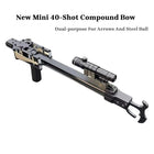 Lightweight 40-shot Compound Bow Outdoor Precision Slingshot Dual-purpose For Arrows And Steel Balls Crossbow Composit bow bag