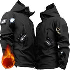 Winter Thick Camo Suit Waterproof Tactical Jackets Training Multi-pocket Hooded Jacket Fleece Pants Men Outdoor Hunting clothes