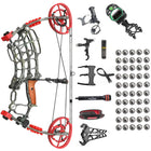 30-60lbs Compound Bow Shooting Steel Ball 420fps Dual Purpose Bow Archery Arrow 80% Let off for Right Hand Car Hunting Bow