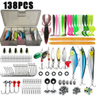 Fishing Lures Tackle Box with Crankbaits, Spoon, Hooks, Weights & Other Accessories, Fishing Bait Lure Gear Kit Gifts for Men