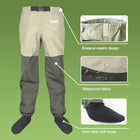 Waterproof Fishing Waders 5 or 3 Layers Men Women Hunting Fishing Wading Pants with Neoprene Socks Waist Chest Fishing Clothes
