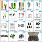 Fishing Lures Tackle Box with Crankbaits, Spoon, Hooks, Weights & Other Accessories, Fishing Bait Lure Gear Kit Gifts for Men