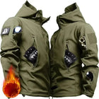 Winter Thick Camo Suit Waterproof Tactical Jackets Training Multi-pocket Hooded Jacket Fleece Pants Men Outdoor Hunting clothes