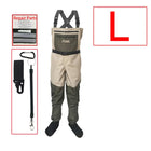 Waterproof Fishing Waders 5 or 3 Layers Men Women Hunting Fishing Wading Pants with Neoprene Socks Waist Chest Fishing Clothes