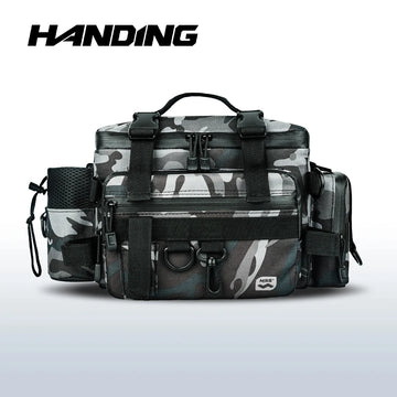 HANDING Large Capacity Multifunction Fishing Backpack Fishing Tackle Waterproof Outdoors Bags for Fishing Lure Box Gear Storage