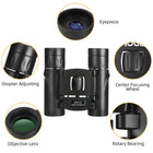 100x22 Professional Binoculars High Magnification Micro Night Vision Mini Portable Telescope For Camping Outdoor