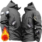 Winter Thick Camo Suit Waterproof Tactical Jackets Training Multi-pocket Hooded Jacket Fleece Pants Men Outdoor Hunting clothes