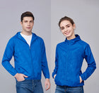 JNLN Men Women Hiking Jackets Waterproof Sun Protective Windbreaker Unisex Camping Climbing Outdoor Rain Coat Portable Clothes