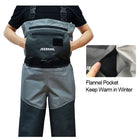 Waterproof Fishing Waders 5 or 3 Layers Men Women Hunting Fishing Wading Pants with Neoprene Socks Waist Chest Fishing Clothes