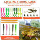 Fishing Lures Tackle Box with Crankbaits, Spoon, Hooks, Weights & Other Accessories, Fishing Bait Lure Gear Kit Gifts for Men
