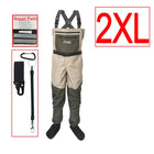 Waterproof Fishing Waders 5 or 3 Layers Men Women Hunting Fishing Wading Pants with Neoprene Socks Waist Chest Fishing Clothes