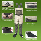 Waterproof Fishing Waders 5 or 3 Layers Men Women Hunting Fishing Wading Pants with Neoprene Socks Waist Chest Fishing Clothes