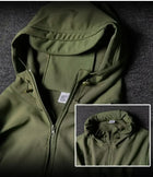 Winter Thick Camo Suit Waterproof Tactical Jackets Training Multi-pocket Hooded Jacket Fleece Pants Men Outdoor Hunting clothes