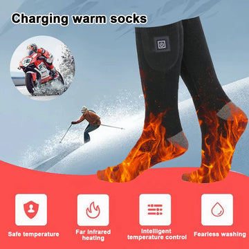Electric Heated Winter Socks for Skiing & Hiking