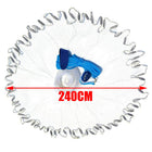 Saltwater Fishing Cast Net for Bait Trap 3ft/4ft/5ft/6ft/7ft/8ft/9ft/10ft Radius with Heavy Duty Real Zinc Sinker Weights