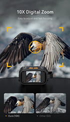 1080P Night Vision Binoculars 10x Digital 800m Full Dark Infrared Night Vision Telescope Goggles 2.8” Large Screen For Camping