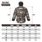 Hunting Jacket with Fleece Lining Tactical Waterproof Hooded Coat Outdoor Silent Deer Hunting Parka Upland Camo Hunting Jackets