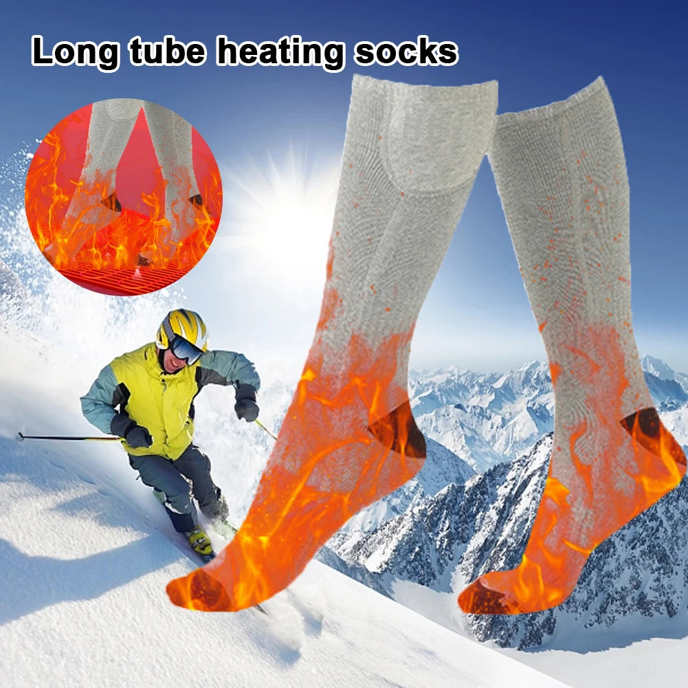 Electric Heated Winter Socks for Skiing & Hiking