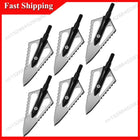 ABUB 100 Grain Archery Heads Broad Head Tips Arrows For Practicing Hunting Crossbow Recurve Bow Compound Bow