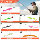 Fishing Lures Tackle Box with Crankbaits, Spoon, Hooks, Weights & Other Accessories, Fishing Bait Lure Gear Kit Gifts for Men