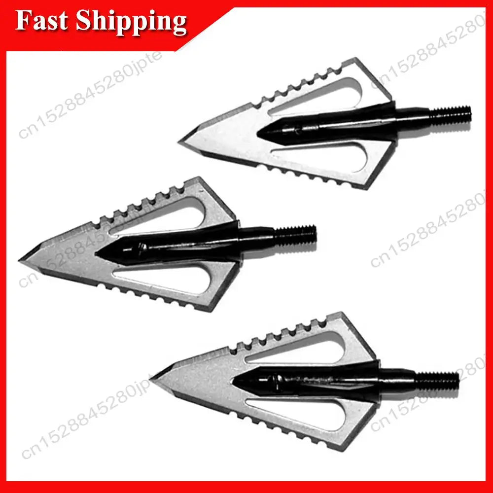 ABUB 100 Grain Archery Heads Broad Head Tips Arrows For Practicing Hunting Crossbow Recurve Bow Compound Bow