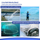 Fishing Cast Net 4ft 6ft 8ft Radius USA Saltwater Freshwater Fishing Nets for Bait Trap Fish Casting Nets with Ring Easy Throw