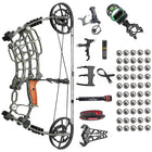 30-60lbs Compound Bow Shooting Steel Ball 420fps Dual Purpose Bow Archery Arrow 80% Let off for Right Hand Car Hunting Bow