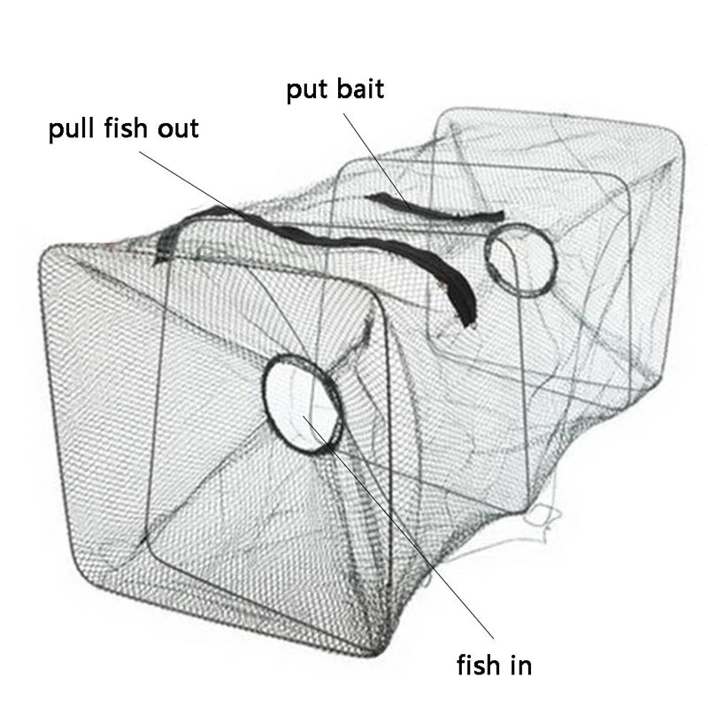 Crawdad Foldable Cast Net Fish Cage Crab Shrimp Crayfish Fish Trap Net Perfect Collapsible Net Fishing For Outdoor Enthusiasts
