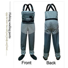 Waterproof Fishing Waders 5 or 3 Layers Men Women Hunting Fishing Wading Pants with Neoprene Socks Waist Chest Fishing Clothes