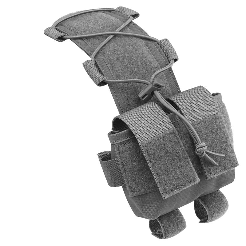 Tactical Helmet Pouch Battery Box Counterweight Pouch Remote Battery Helmet Accessory Storage Bag with Hook Loop for Fast Helmet