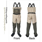 Waterproof Fishing Waders 5 or 3 Layers Men Women Hunting Fishing Wading Pants with Neoprene Socks Waist Chest Fishing Clothes