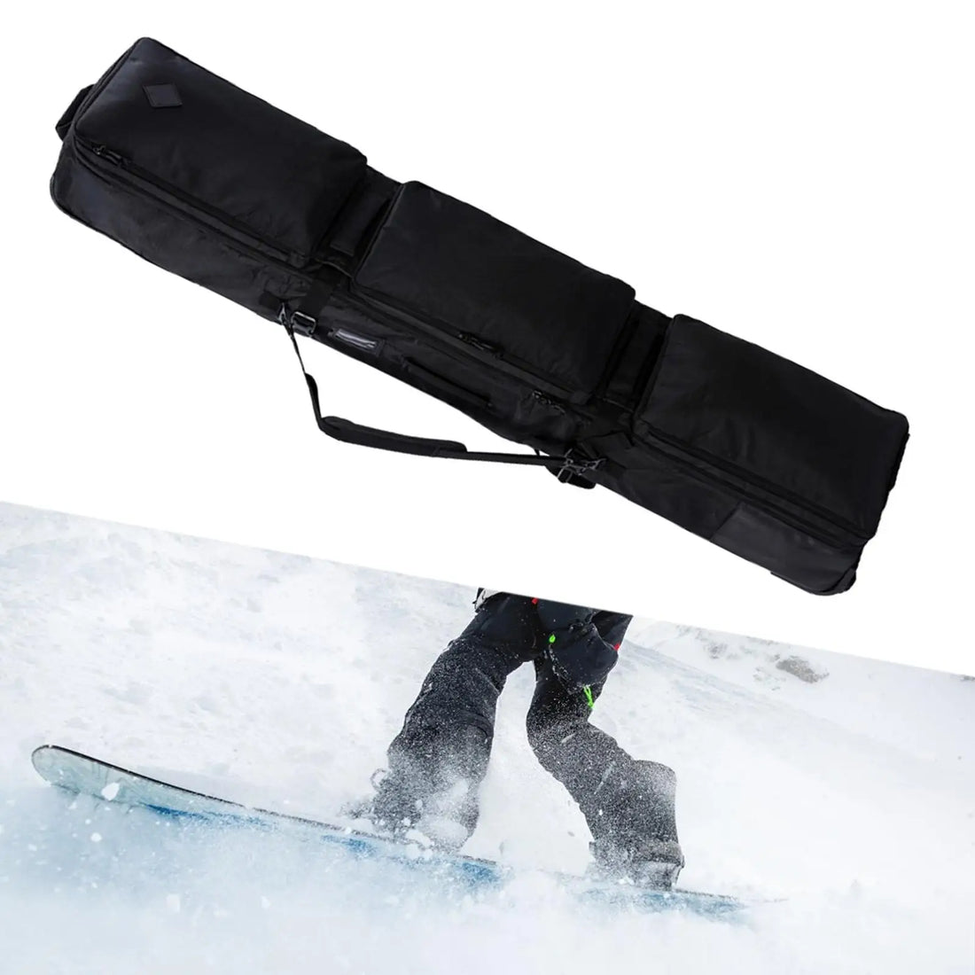 Snowboard & Ski Gear Bag with Wheels