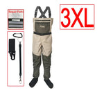 Waterproof Fishing Waders 5 or 3 Layers Men Women Hunting Fishing Wading Pants with Neoprene Socks Waist Chest Fishing Clothes