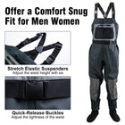 Goture-Thickened Fly Fishing Waders, 100% Waterproof Fishing Clothes, Chest Overalls, Breathable Boot, S, M, L, XL, XXL