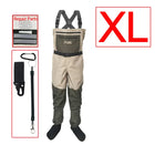 Waterproof Fishing Waders 5 or 3 Layers Men Women Hunting Fishing Wading Pants with Neoprene Socks Waist Chest Fishing Clothes