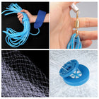 Saltwater Fishing Cast Net for Bait Trap 3ft/4ft/5ft/6ft/7ft/8ft/9ft/10ft Radius with Heavy Duty Real Zinc Sinker Weights