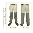 Waterproof Fishing Waders 5 or 3 Layers Men Women Hunting Fishing Wading Pants with Neoprene Socks Waist Chest Fishing Clothes