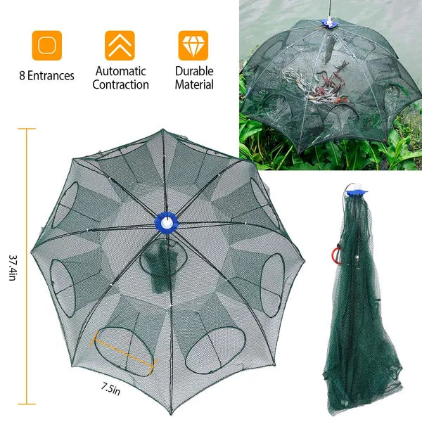 Foldable Fishing Trap – Catch Crawfish, Crab & Bait Fast